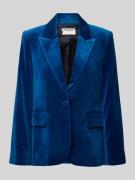 Blazer met klepzakken, model 'VAVY VELVET'