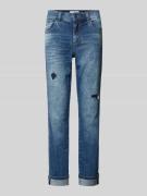 Straight leg jeans in destroyed-look, model 'DARLEEN'