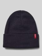 Beanie met labelpatch, model 'SLOUCHY RED TAB'