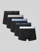 Boxershort met label in band in een set van 5 stuks