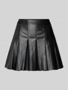 High waist minirok in leerlook, model 'PAULO'