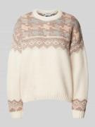 Gebreide pullover met etnisch design