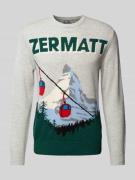 Gebreide pullover van wolmix, model 'ZERMATT'