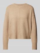 Regular fit gebreide pullover met borstnaad, model 'ESTI'