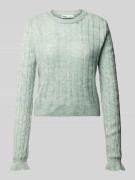 Regular fit gebreide pullover met ronde hals, model 'TIA'