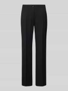 Straight leg stoffen broek met persplooien