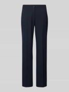 Straight leg stoffen broek met persplooien