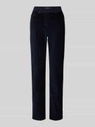 Slim fit broek van fijne corduroy met elastische band