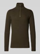 Gebreide pullover met opstaande kraag, model 'BLUCHRISTER'