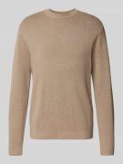 Gebreide pullover met opstaande kraag, model 'MILANO'