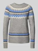 Gebreide pullover met ribboorden, model 'MAYFAIR'