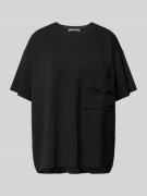 Oversized T-shirt met logodetails, model 'Scuba'