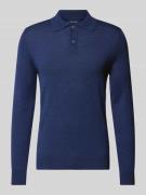 Slim fit gebreide pullover met polokraag