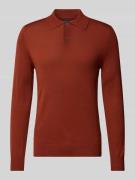 Slim fit gebreide pullover met polokraag