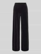 Wide fit stoffen broek met elastische band