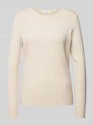 Gebreide pullover met ribboorden, model 'Aliv'