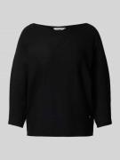 Gebreide pullover met boothals, model 'Ce44cilia'