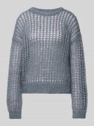 Gebreide pullover met broderie anglaise