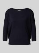 Gebreide pullover met boothals