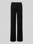 Wide leg stoffen broek met achterzakken, model 'Jenny'