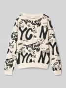 Sweatshirt met graffitiprint