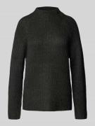 Gebreide pullover met effectgaren