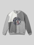 Sweatshirt met labelstitching