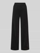 Wide fit stoffen broek met elastische band