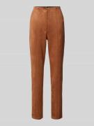 Slim fit broek met siernaden