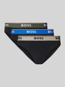 Slips met label in band in een set van 3 stuks