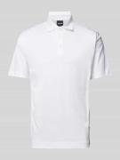 Slim fit poloshirt met korte knoopsluiting