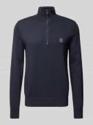 Gebreide pullover met labeldetail, model 'Kanobix'