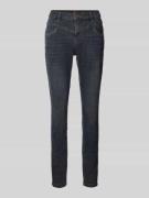 Slim fit jeans met labeldetail, model 'Florida'