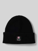 Beanie met labelpatch