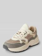 Leren sneakers met labeldetails, model 'Neuwill''