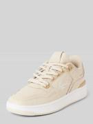 Sneakers van leer met labelstitching, model 'Kani 89'