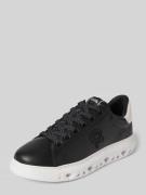 Leren sneakers met labeldetails, model 'KAPRI'