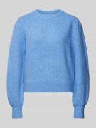 Gebreide pullover met pofmouwen, model 'Farrell'