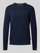 Gebreide pullover met ronde hals, model 'Andre'