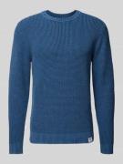 Gebreide pullover met labeldetail, model 'Maddox'