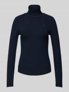 Slim fit colshirt met lange mouwen