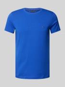 Slim fit T-shirt met ronde hals