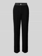 Regular fit stoffen broek met persplooien