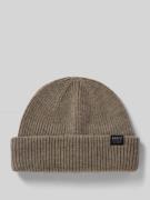 Beanie met labeldetail, model 'FEODORE'