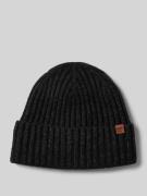 Beanie met labeldetail, model 'WYON'