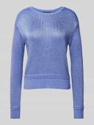 Gebreide pullover met ribboorden, model 'FASHMETTE'