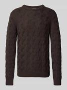 Gebreide pullover met structuurmotief, model 'CALLIS'