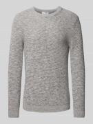 Gebreide pullover met ronde hals, model 'NEWVINCEBUBBL'