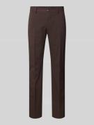 Slim fit pantalon met persplooien, model 'LIAM'