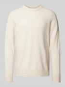 Gebreide pullover met ronde hals, model 'RAI'